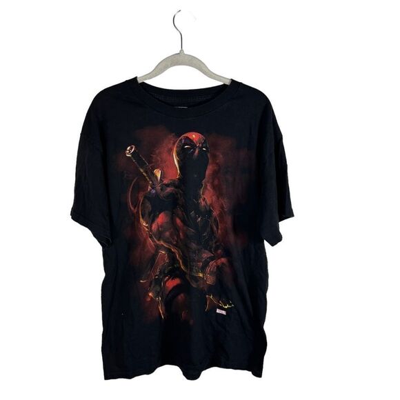 Marvel 2014 Dead Pool Black Graphic T Shirt - Picture 1 of 5